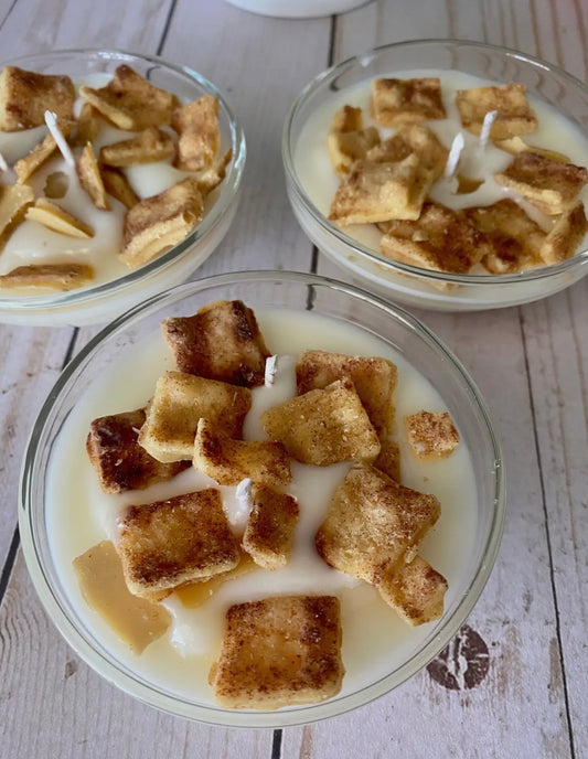 Cinnamon Toast Crunch Cereal Bowl Candle
